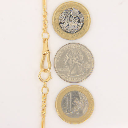 Antique 18ct Hallmarked Gold Pocket Watch Albert Chain 14 Inch Yellow Gold Gift