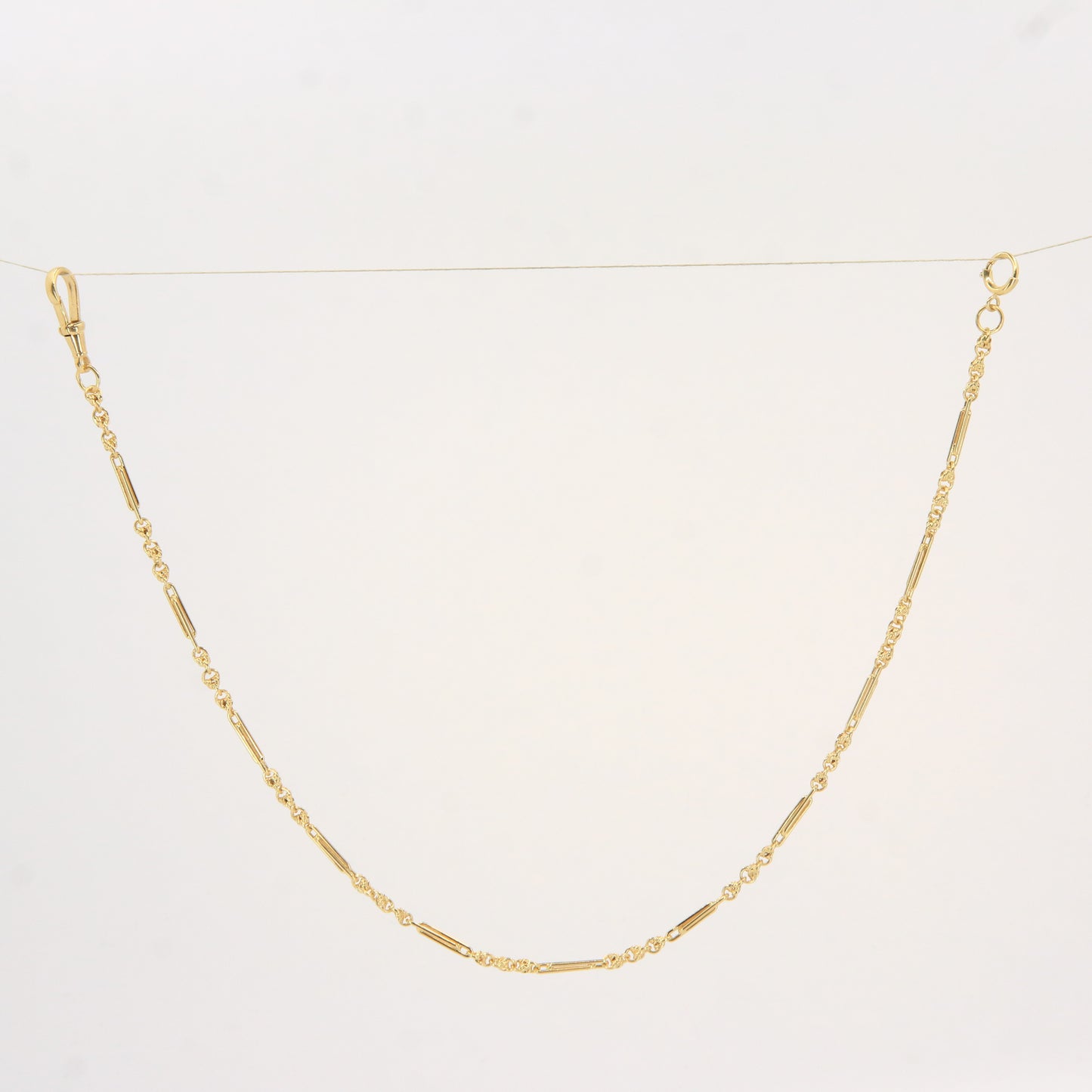 Antique 18ct Hallmarked Gold Pocket Watch Albert Chain 14 Inch Yellow Gold Gift