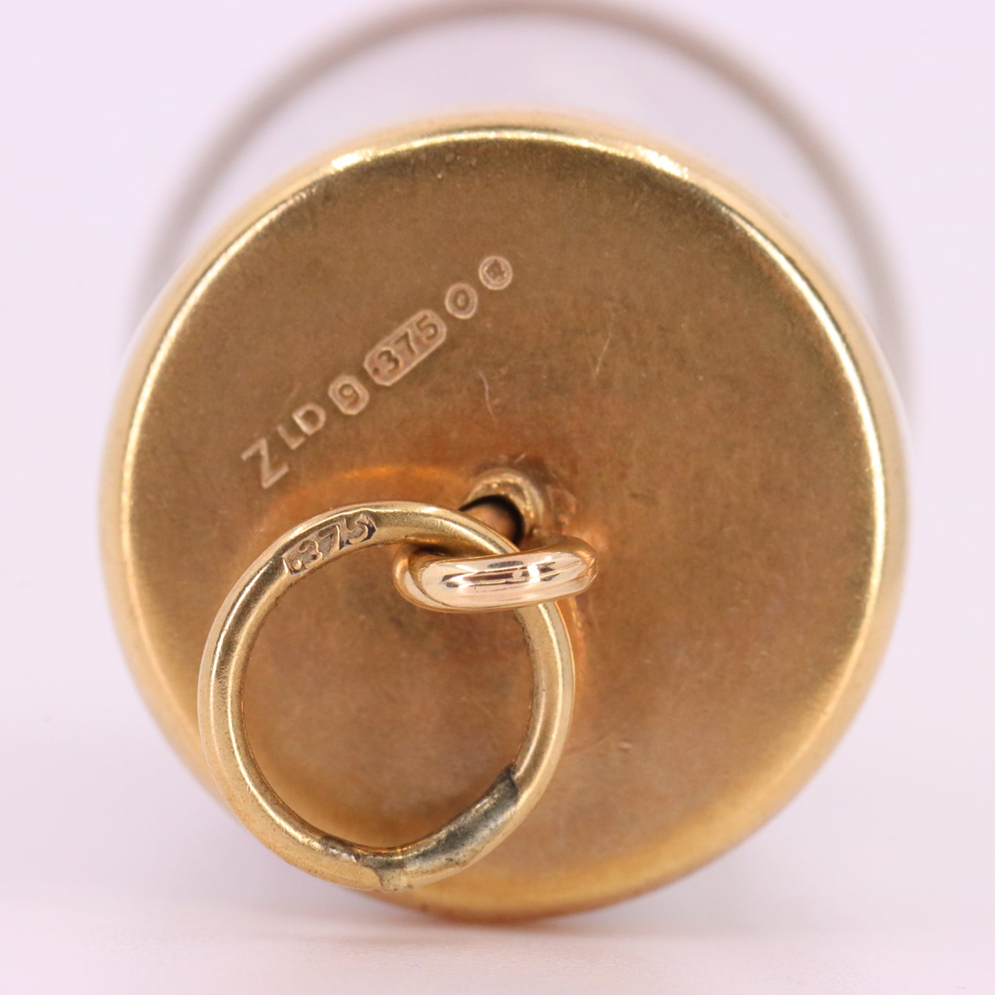 Vintage 9ct Hallmarked Gold 10 Shillings Pendant Emergency Money Luck Charm