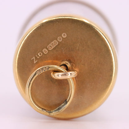 Vintage 9ct Hallmarked Gold 10 Shillings Pendant Emergency Money Luck Charm