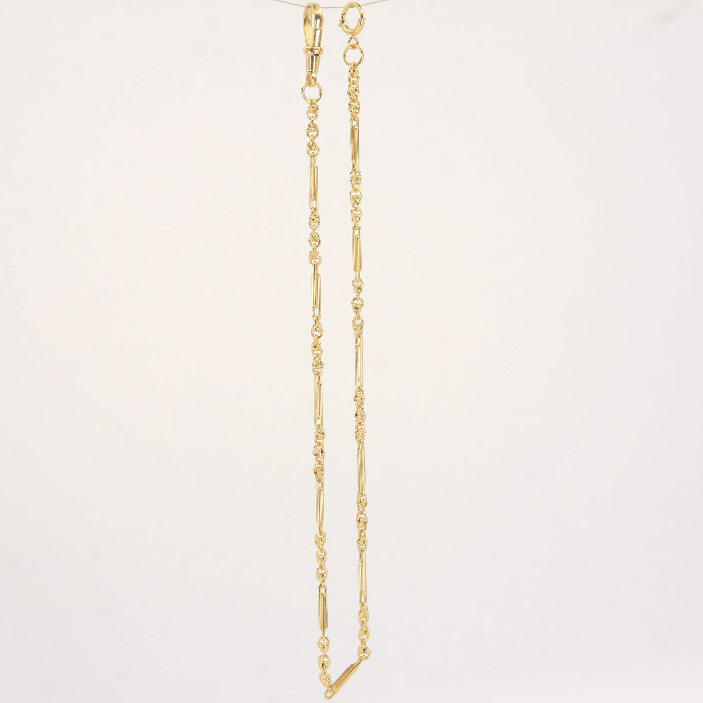 Antique 18ct Hallmarked Gold Pocket Watch Albert Chain 14 Inch Yellow Gold Gift