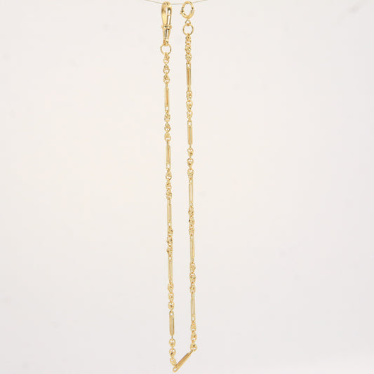 Antique 18ct Hallmarked Gold Pocket Watch Albert Chain 14 Inch Yellow Gold Gift