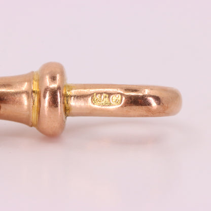 Antique 9ct Rose Gold Albert Dog Clip Clasp Charm Pendant Holder Jewellery