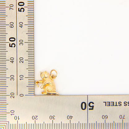 Vintage 9ct Gold Killer Cat or Monkey Charm – Hallmarked Pendant Gift
