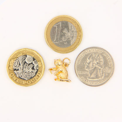 Vintage 9ct Gold Killer Cat or Monkey Charm – Hallmarked Pendant Gift