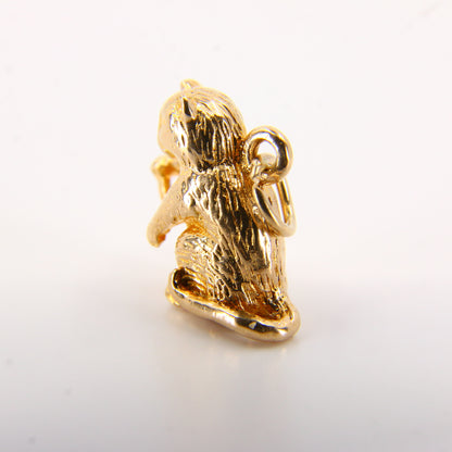 Vintage 9ct Gold Killer Cat or Monkey Charm – Hallmarked Pendant Gift