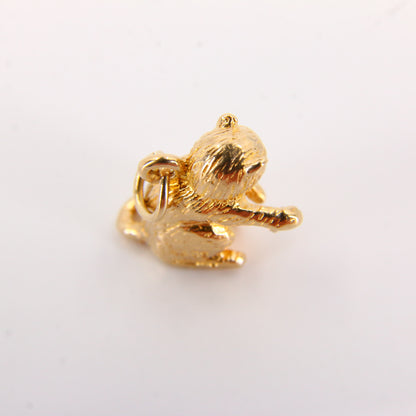 Vintage 9ct Gold Killer Cat or Monkey Charm – Hallmarked Pendant Gift