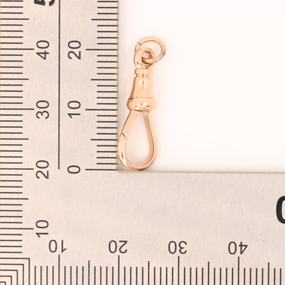 Antique 9ct Rose Gold Albert Dog Clip Clasp Charm Holder Jewellery Finding