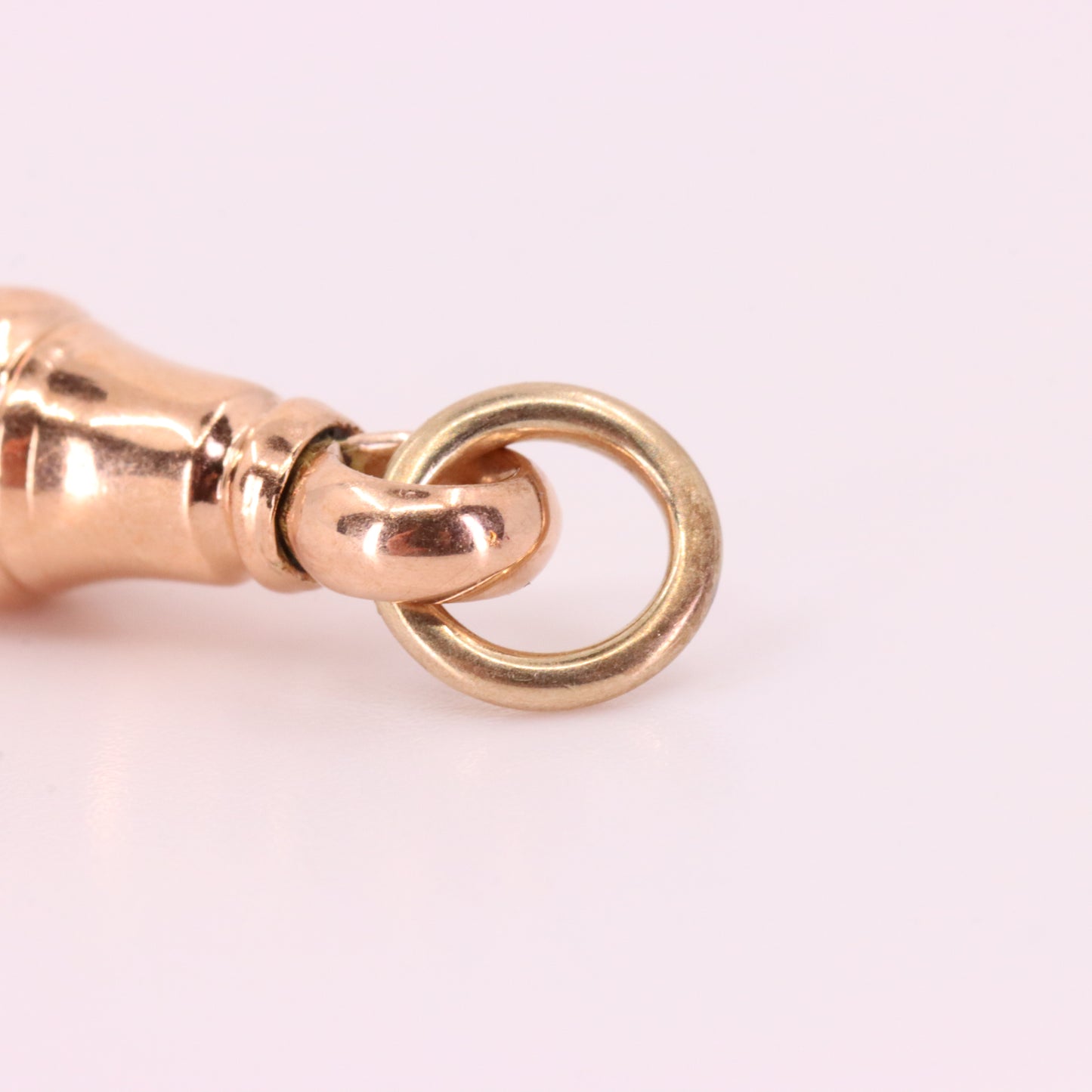 Antique 9ct Rose Gold Albert Dog Clip Clasp Charm Holder Jewellery Finding