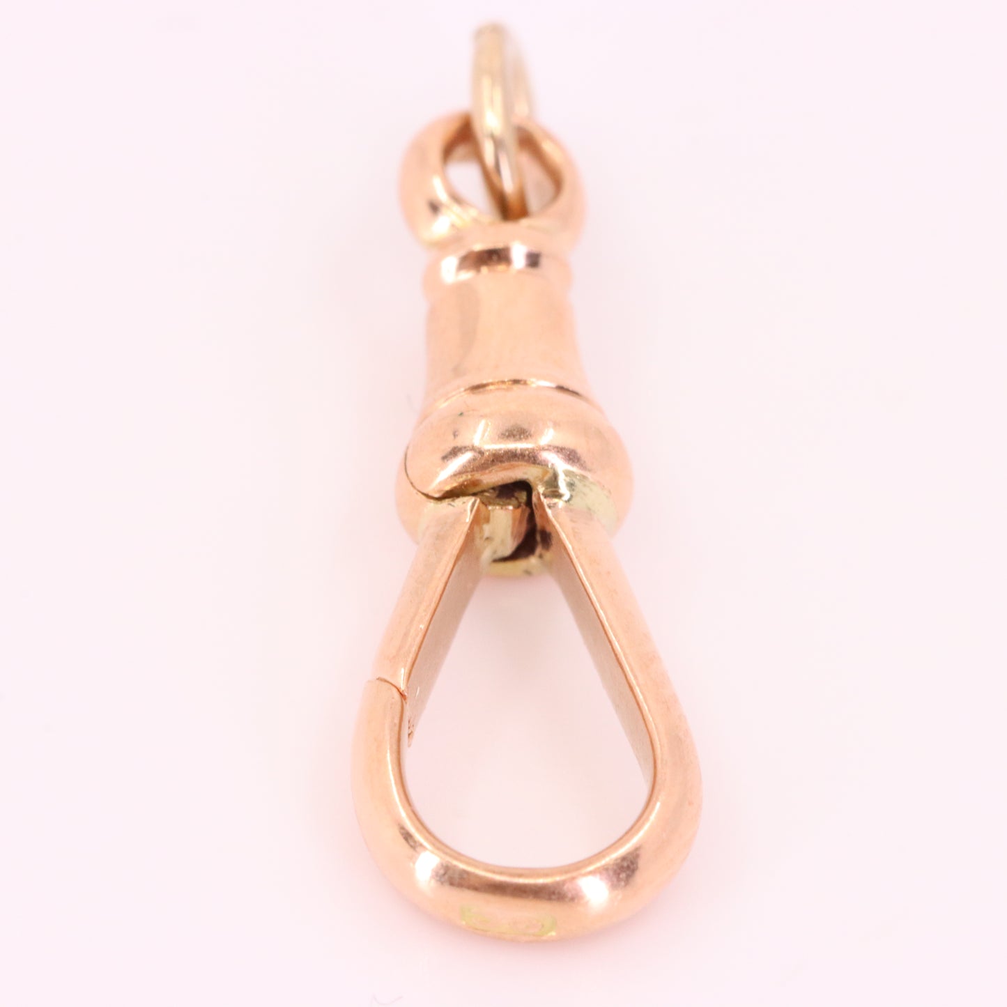 Antique 9ct Rose Gold Albert Dog Clip Clasp Charm Holder Jewellery Finding
