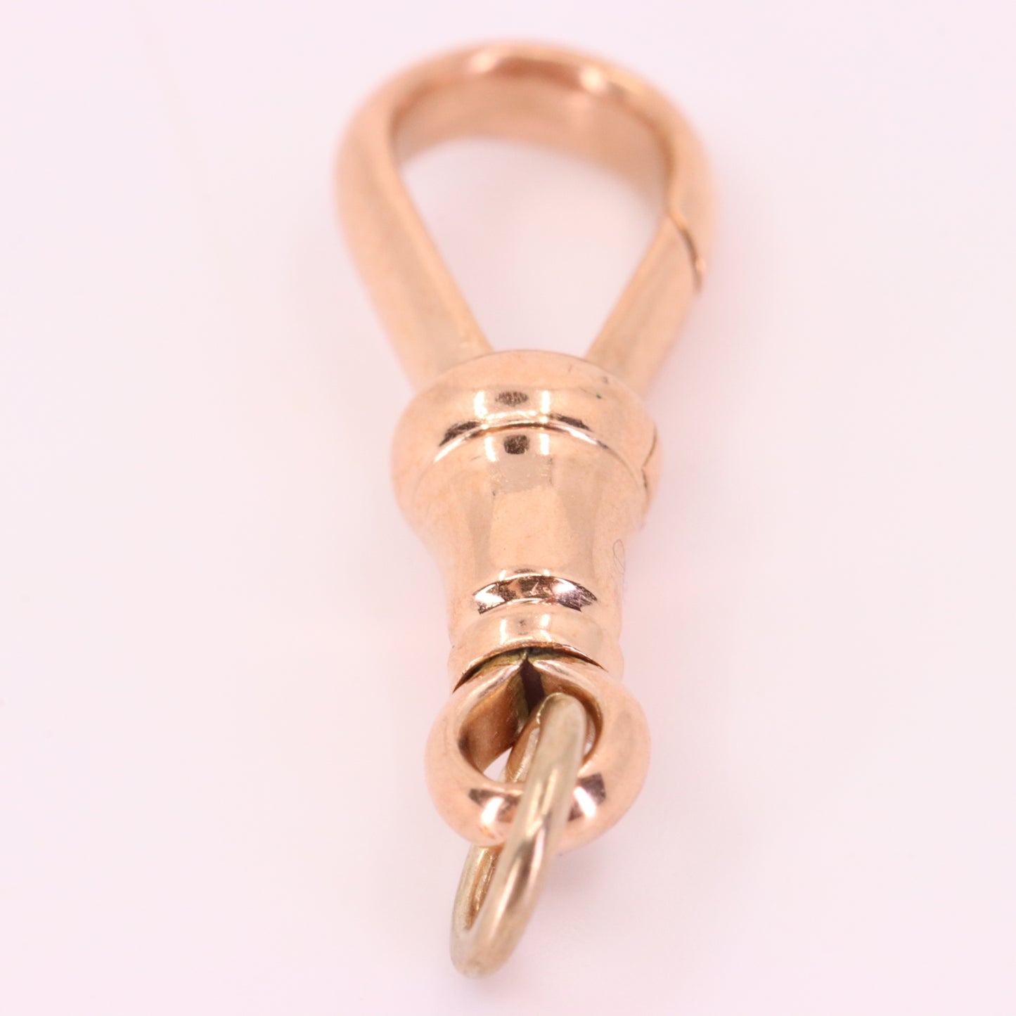 Antique 9ct Rose Gold Albert Dog Clip Clasp Charm Holder Jewellery Finding