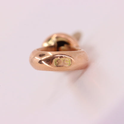 Antique 9ct Rose Gold Albert Dog Clip Clasp Charm Holder Jewellery Finding