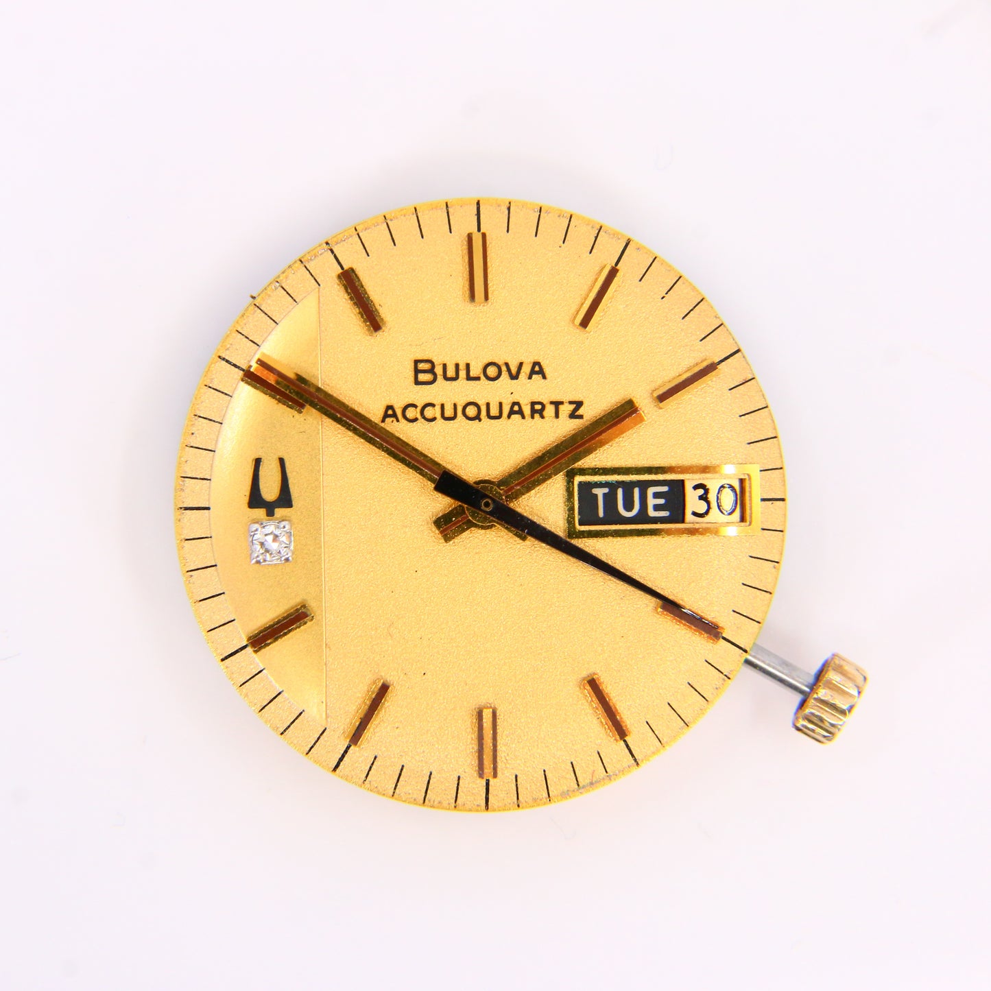 Vintage Bulova Quartz Tuning Fork Watch Movement Cal. 2242 for Spares or Repair