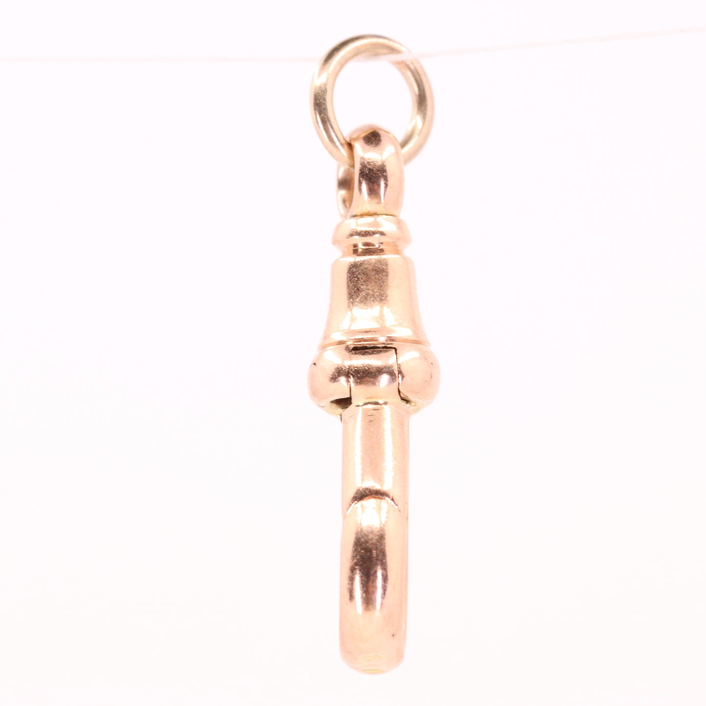 Antique 9ct Rose Gold Albert Dog Clip Clasp Charm Holder Jewellery Finding
