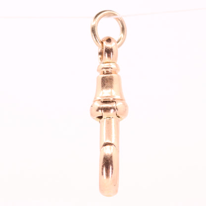 Antique 9ct Rose Gold Albert Dog Clip Clasp Charm Holder Jewellery Finding