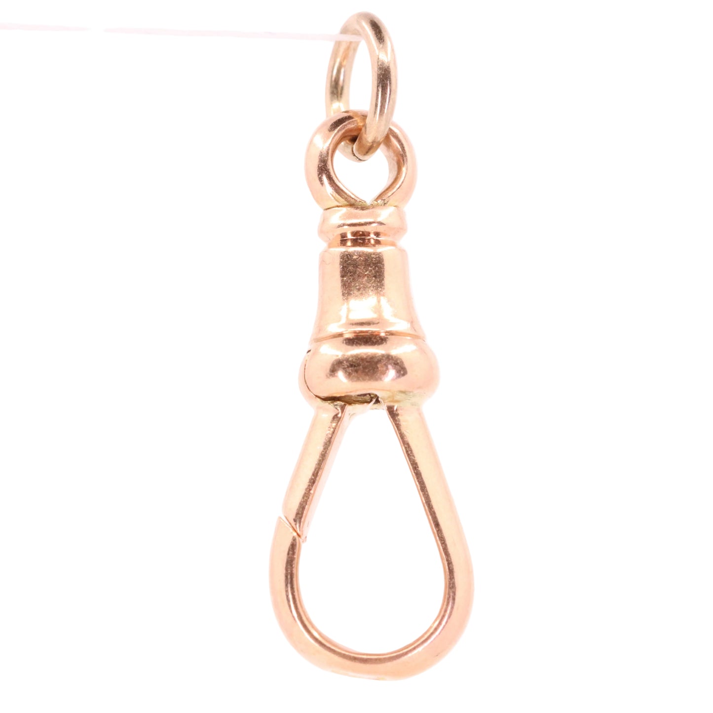 Antique 9ct Rose Gold Albert Dog Clip Clasp Charm Holder Jewellery Finding