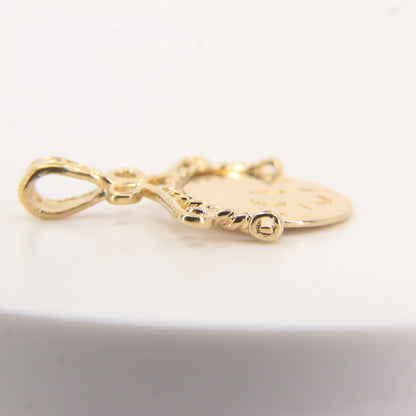 Vintage 9ct Hallmarked Gold Spinner Secret I Love You Pendant Charm Yellow Gold