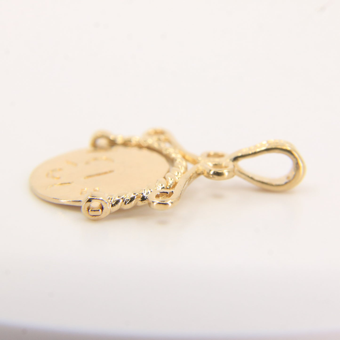 Vintage 9ct Hallmarked Gold Spinner Secret I Love You Pendant Charm Yellow Gold