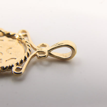 Vintage 9ct Hallmarked Gold Spinner Secret I Love You Pendant Charm Yellow Gold