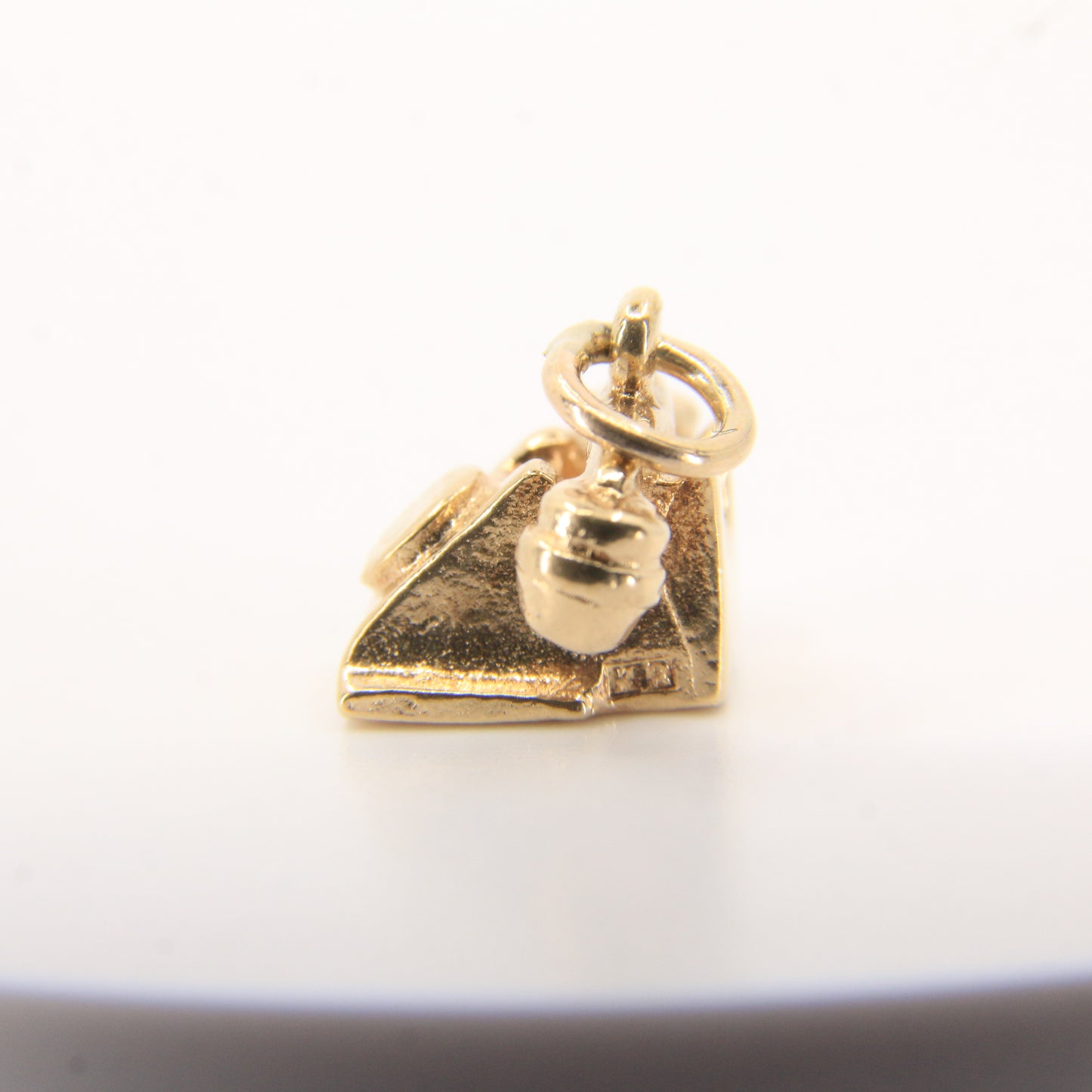 Vintage 9ct Hallmarked Gold Rotary Telephone Charm Pendant Retro Landline