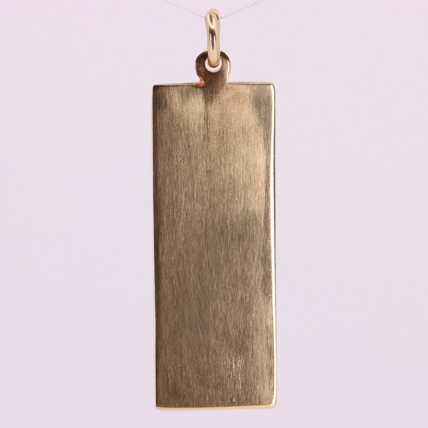 Vintage 9ct Hallmarked Sheffield 1979 Yellow Gold Ingot Pendant 29.6g