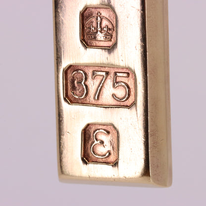 Vintage 9ct Hallmarked Sheffield 1979 Yellow Gold Ingot Pendant 29.6g
