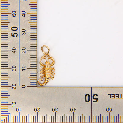 Vintage 9ct Gold Scorpion Charm – Hallmarked Solid Gold Pendant