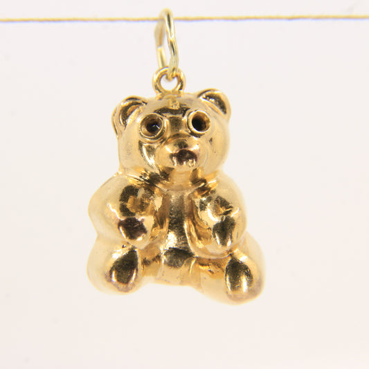 Vintage 9ct Hallmarked Gold Georg Jensen Bear Charm Pendant Collectable Gift