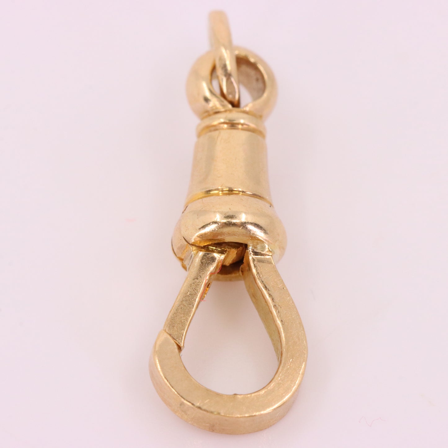 Vintage 9ct Yellow Gold Albert Dog Clip Clasp Charm Holder Jewellery Finding