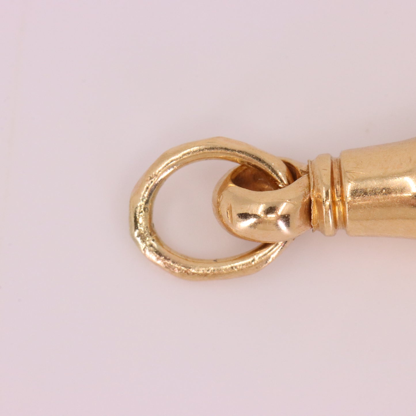 Vintage 9ct Yellow Gold Albert Dog Clip Clasp Charm Holder Jewellery Finding