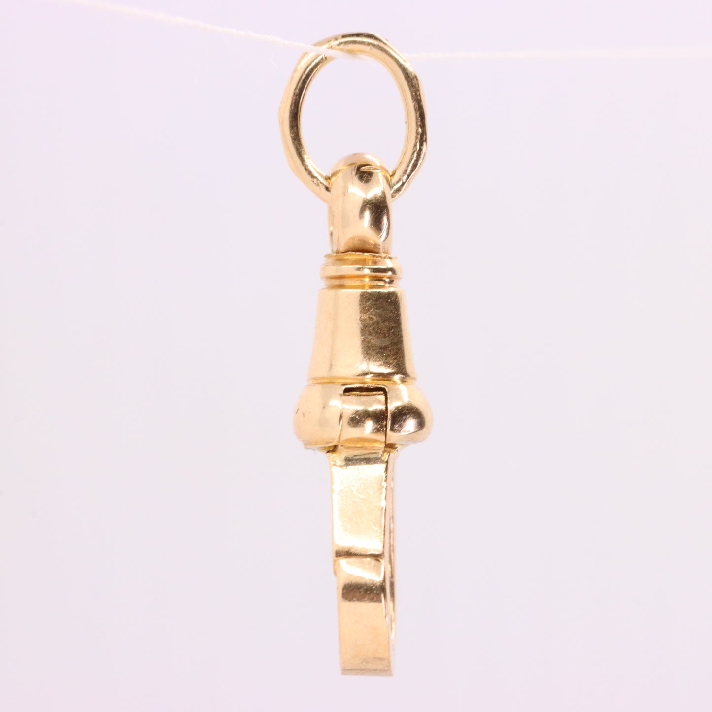 Vintage 9ct Yellow Gold Albert Dog Clip Clasp Charm Holder Jewellery Finding