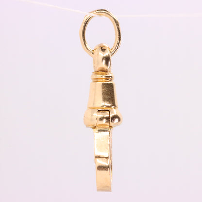 Vintage 9ct Yellow Gold Albert Dog Clip Clasp Charm Holder Jewellery Finding