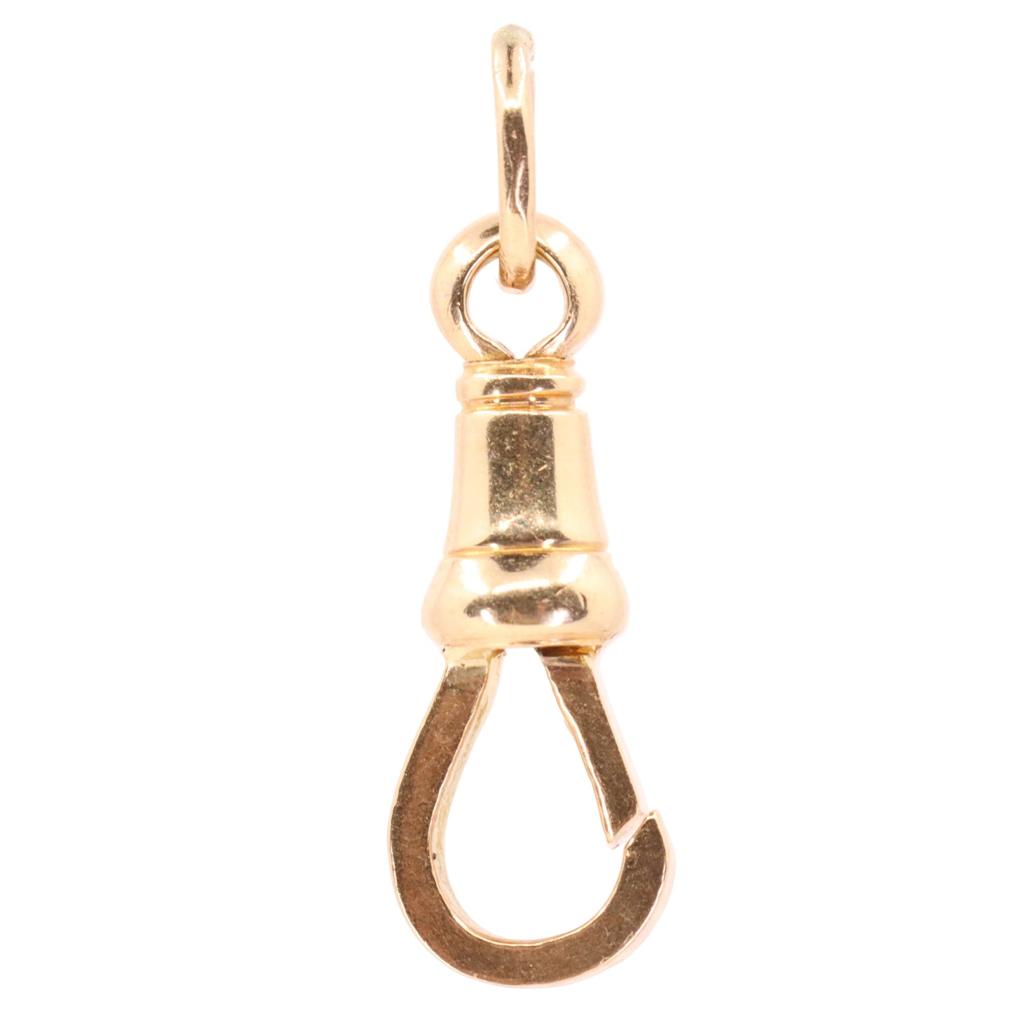Vintage 9ct Yellow Gold Albert Dog Clip Clasp Charm Holder Jewellery Finding