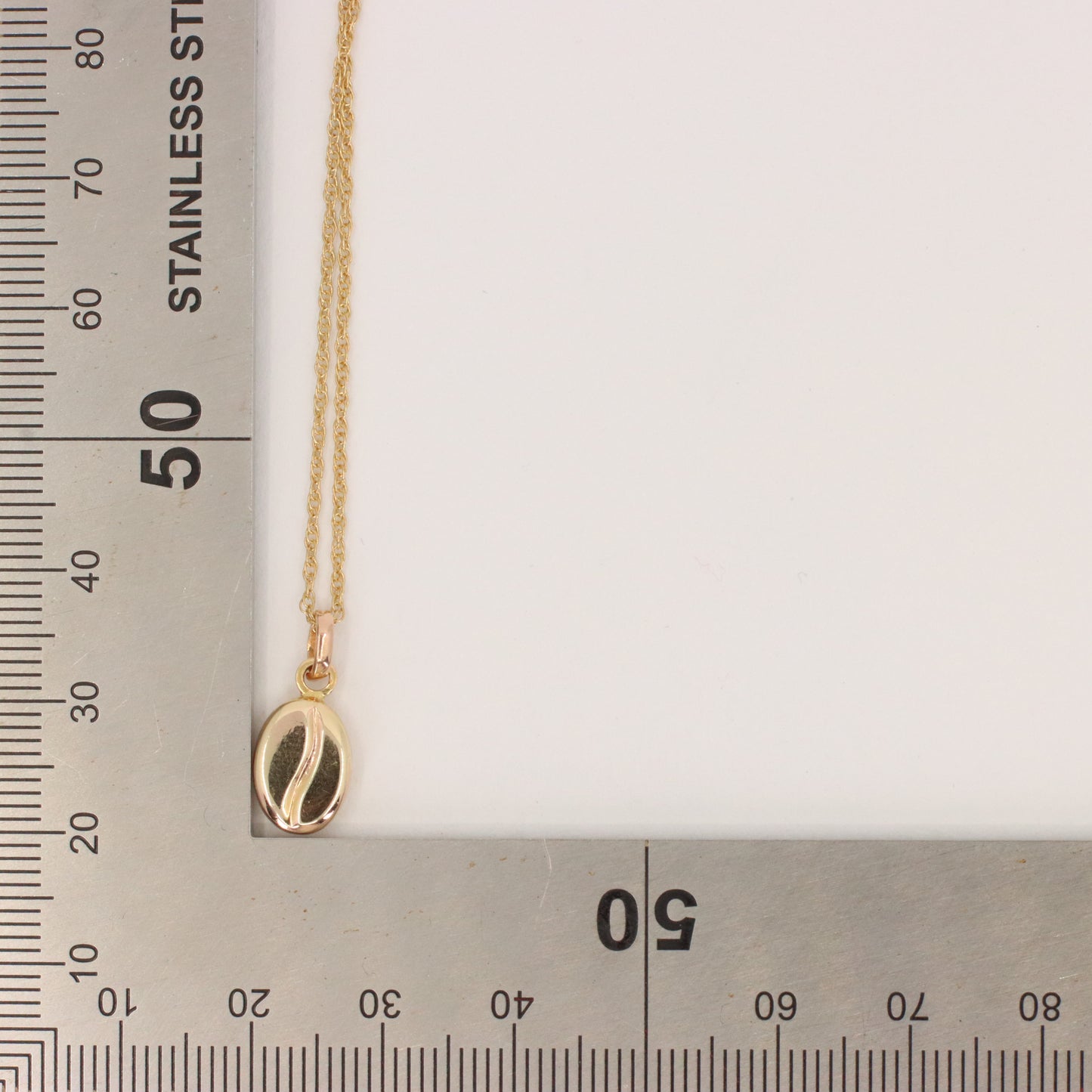 Vintage 9ct Yellow Gold Coffee Bean Jewellery Set Pendant Necklace Earrings Boxed Gift