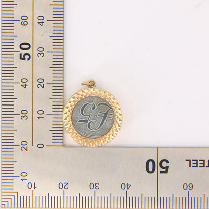 Vintage 9ct Hallmarked Gold £5 Pound Charm Pendant Currency Note Lucky Gift