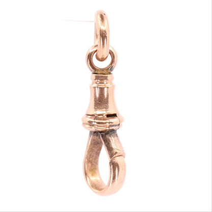 Antique 9ct Hallmarked Rose Gold Swivel Dog Clip Clasp Jewellery Finding Pendant