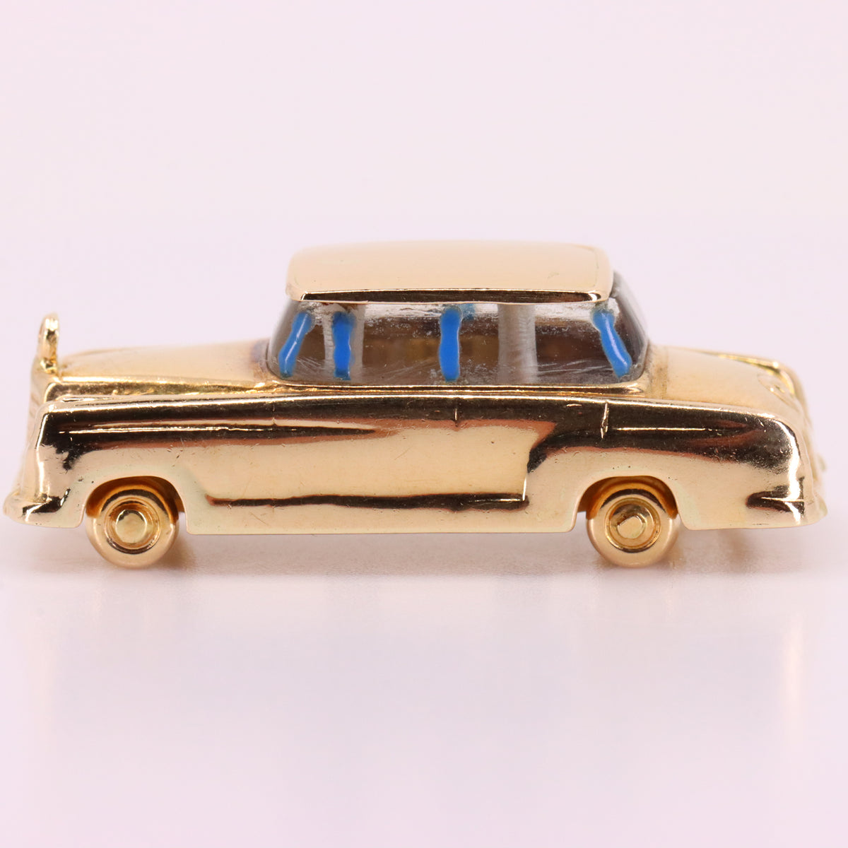 Vintage 14ct Yellow Gold Mercedes-Benz W111 W112 Fintail Saloon Car Charm Pendant