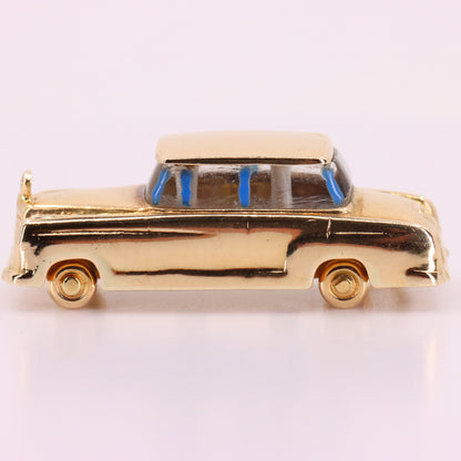 Vintage 14ct Yellow Gold Mercedes-Benz W111 W112 Fintail Saloon Car Charm Pendant