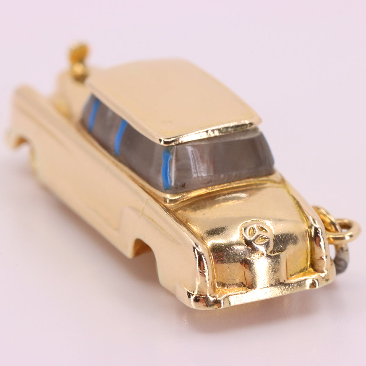 Vintage 14ct Yellow Gold Mercedes-Benz W111 W112 Fintail Saloon Car Charm Pendant