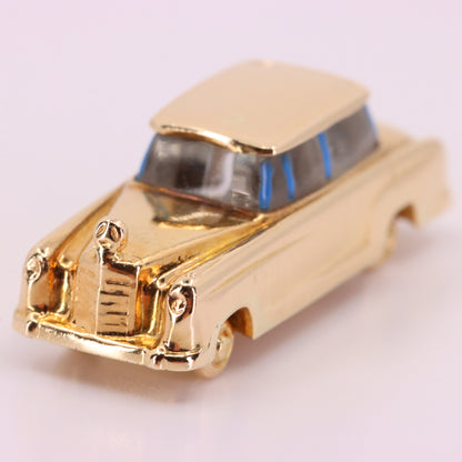 Vintage 14ct Yellow Gold Mercedes-Benz W111 W112 Fintail Saloon Car Charm Pendant