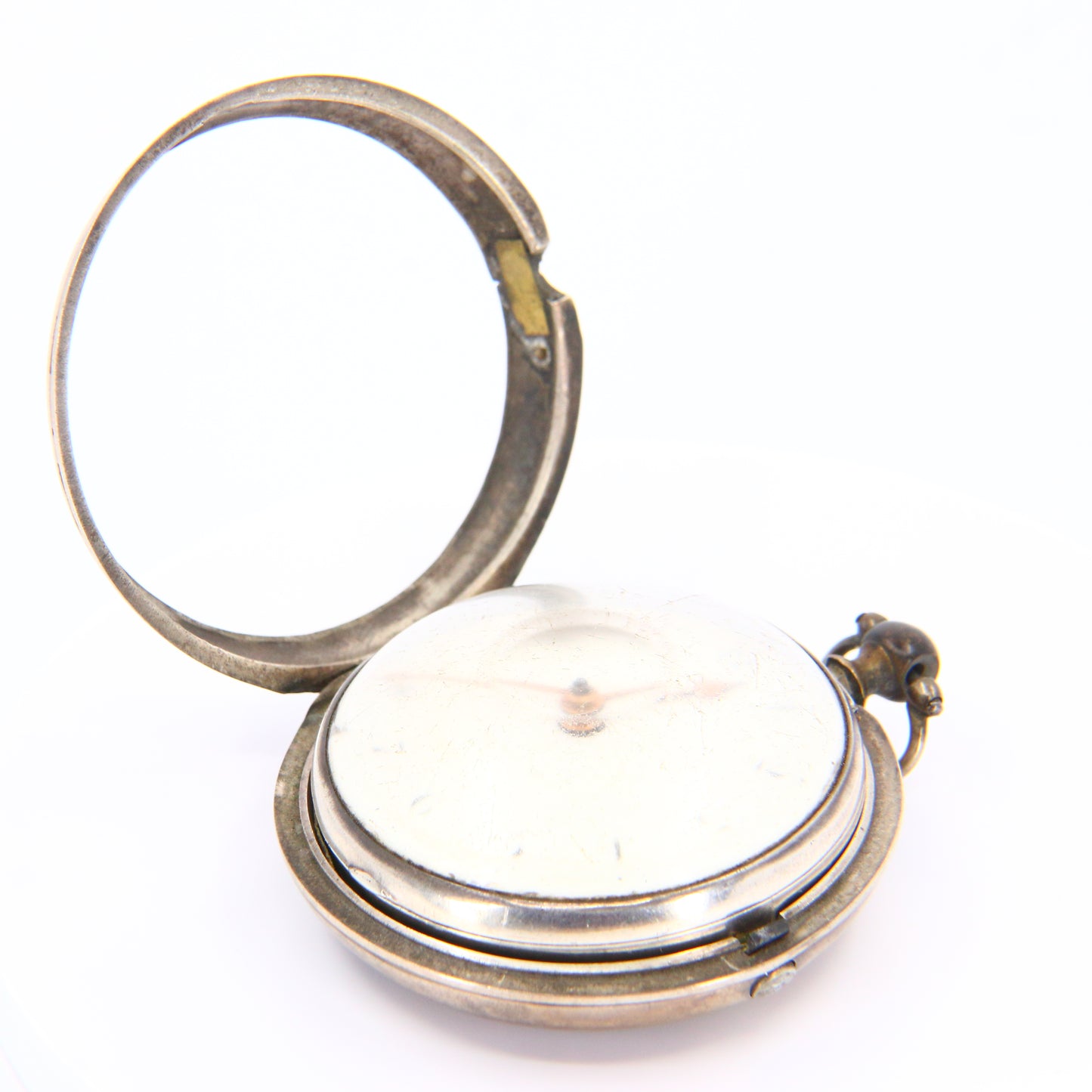 Antique Silver Wm Elliott London 1802 Pair Cased Verge Pocket Watch Running Gift