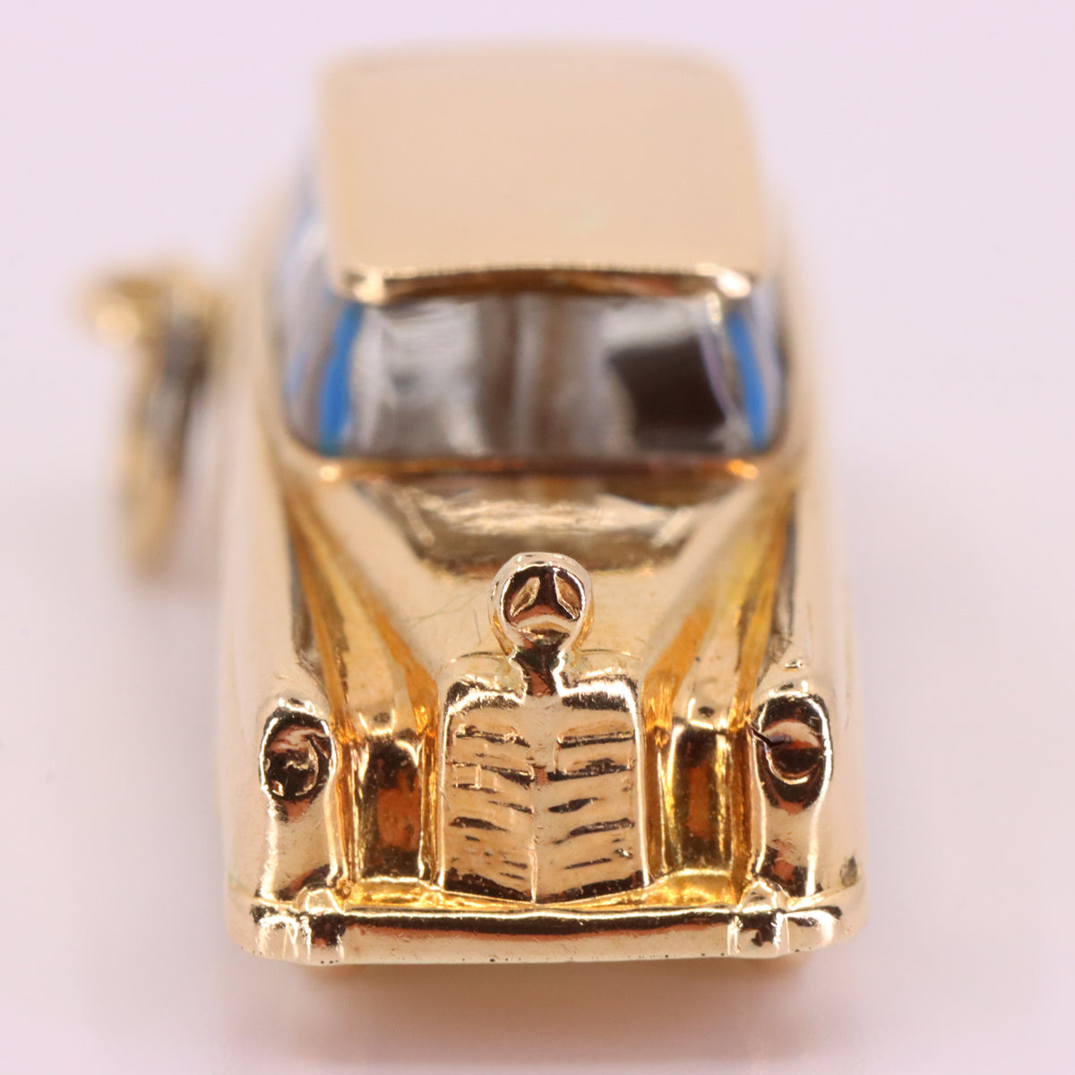 Vintage 14ct Yellow Gold Mercedes-Benz W111 W112 Fintail Saloon Car Charm Pendant