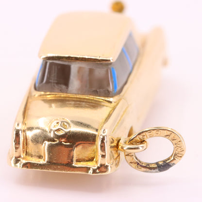 Vintage 14ct Yellow Gold Mercedes-Benz W111 W112 Fintail Saloon Car Charm Pendant