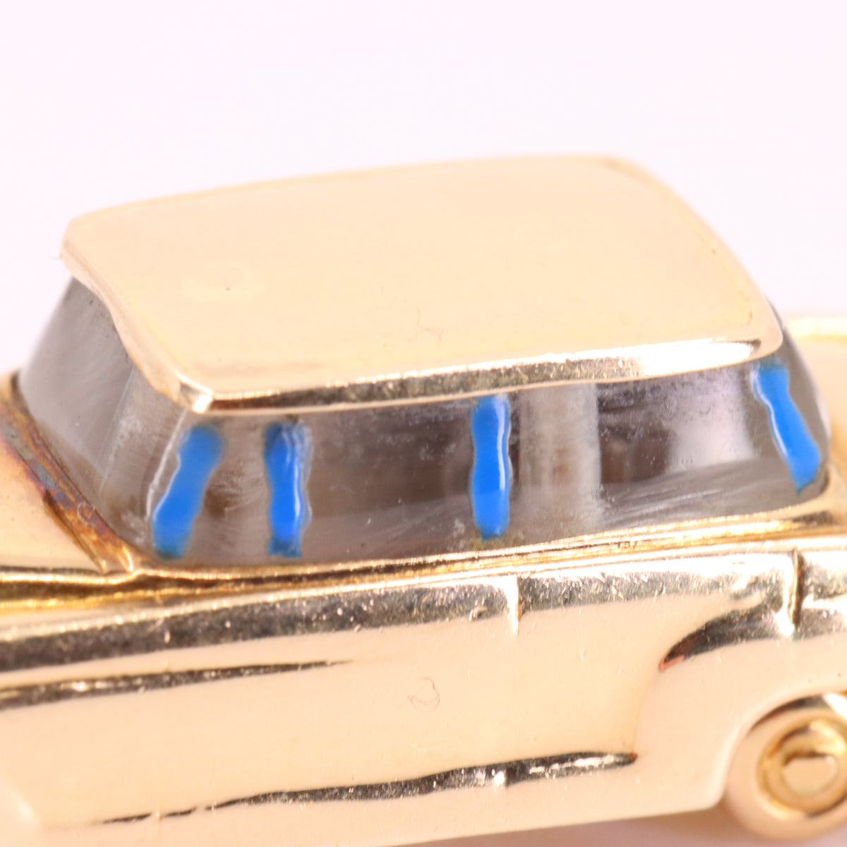 Vintage 14ct Yellow Gold Mercedes-Benz W111 W112 Fintail Saloon Car Charm Pendant