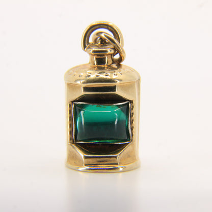 Vintage 9ct Gold Hallmarked Starboard Side Lantern Pendant Nautical Maritime Charm