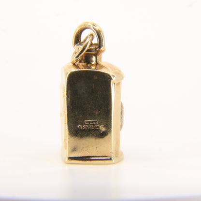Vintage 9ct Gold Hallmarked Starboard Side Lantern Pendant Nautical Maritime Charm