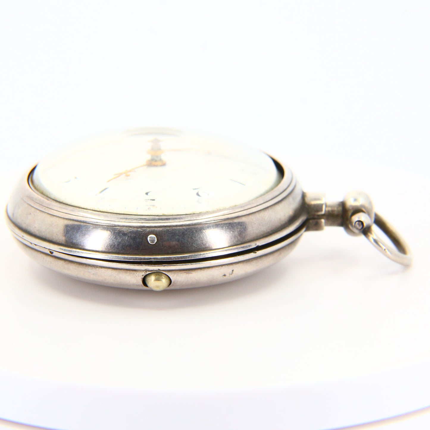 Antique Silver Fob Watch Elizabeth Tope 1816 London Fusee Pocket Watch Working Condition