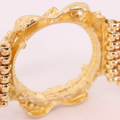 Vintage 9ct Hallmarked Gold Full Sovereign Coin Bracelet Heart Lock 7.2 Inch