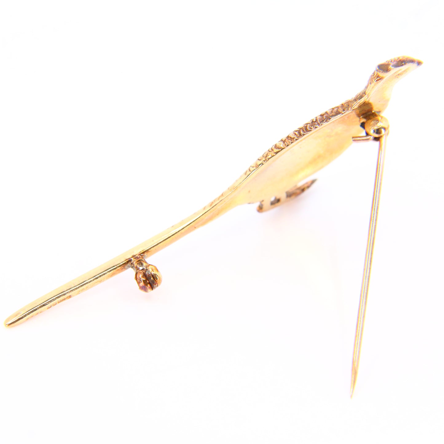 Vintage 9ct Pheasant Brooch 9 Carat Hallmarked Gold Scottish Animal Fine Jewellery Boxed