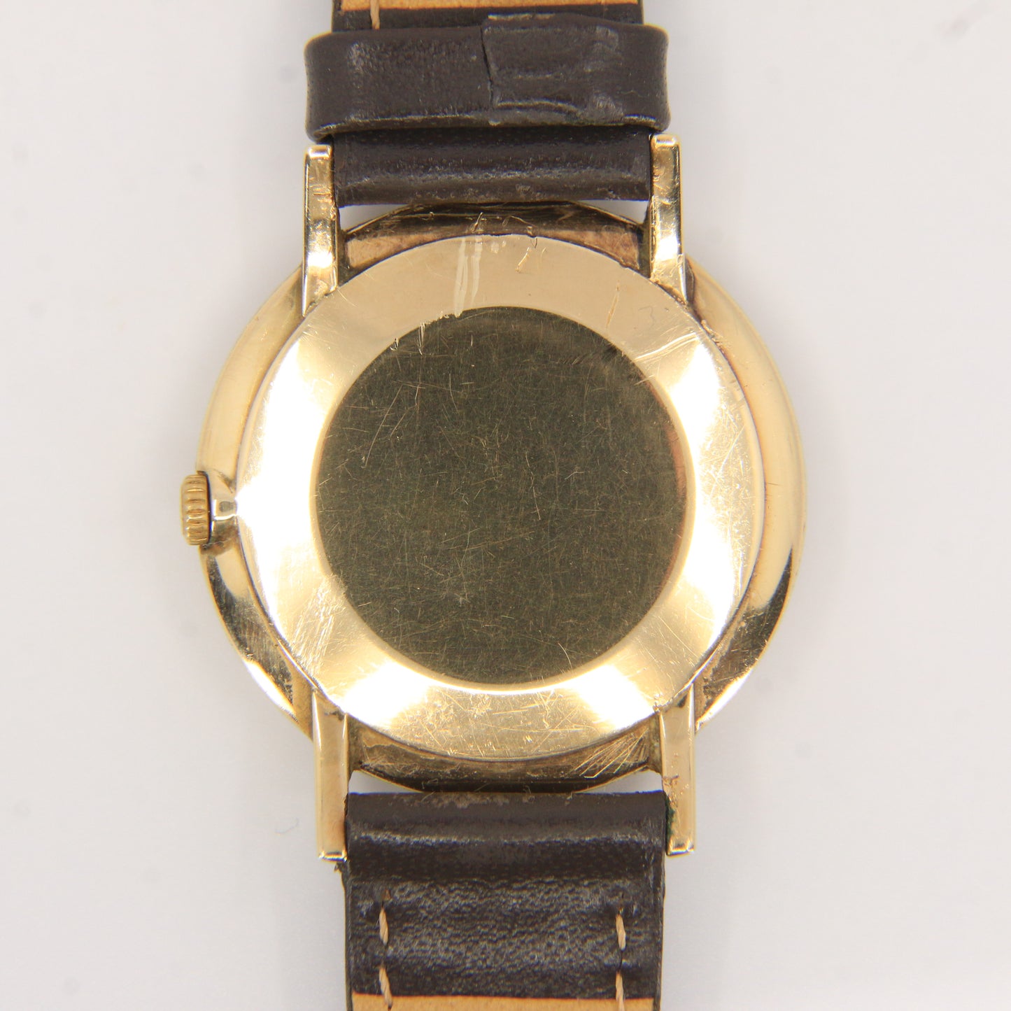 Vintage 9ct Gold Omega Wristwatch With Cal 620 Movement & Leather Strap